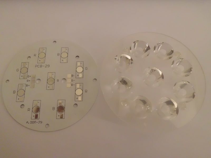 9Lu Dijital Lens+Pcb Takım 20 Derece Şeffaf