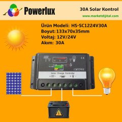 Solar Controller  (Solar Şarj Cihazı) 30 Amper