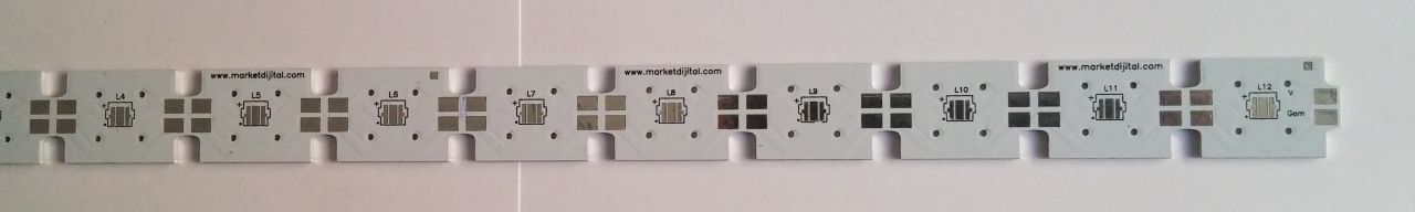 17x300mm 3535 Smd Power Pcb 12 Li Seri