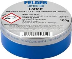 Felder Lötfett Lehim Pastası 50 Gram