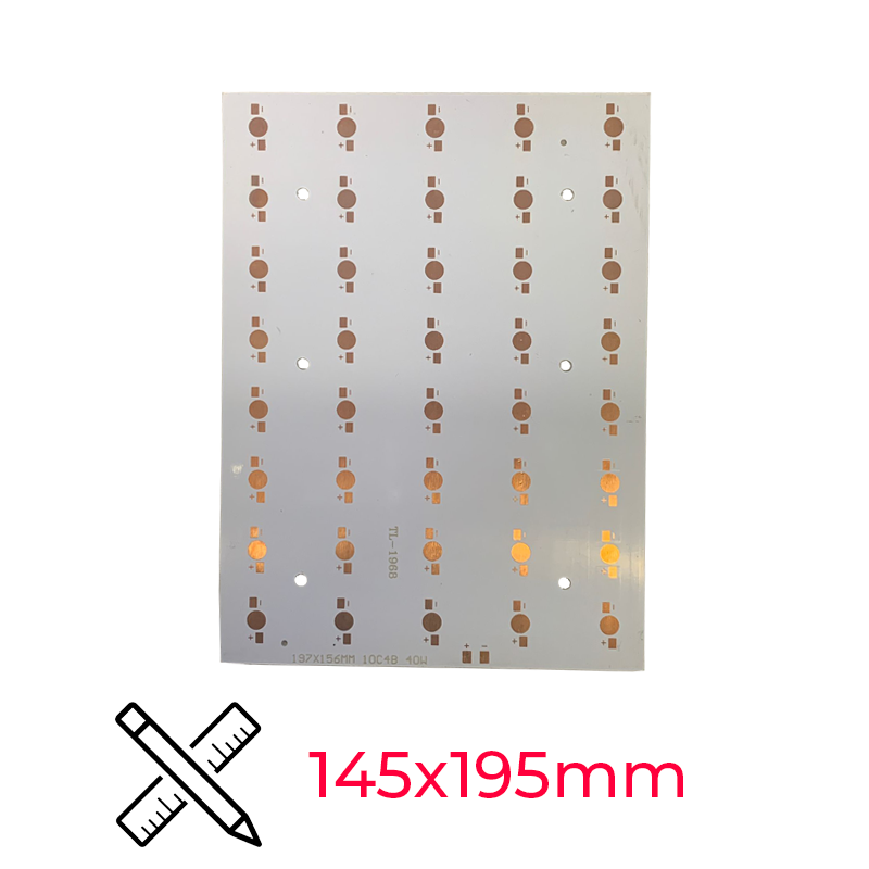 40 Led Projektör PCB'si 145x195mm