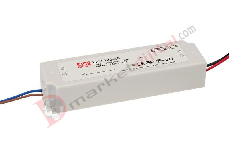 LPV-100-48 48 Volt 2.10 Amper IP67 Meanwell