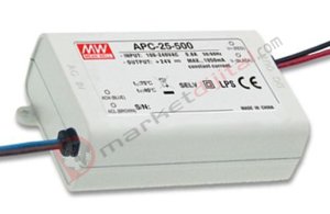 APC-25-500 15-50 Volt 500 mA IP42 Meanwell