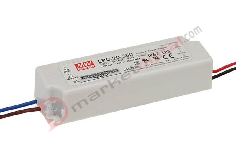 LPC-20-350 9-48 Volt 350 mA IP67 Meanwell