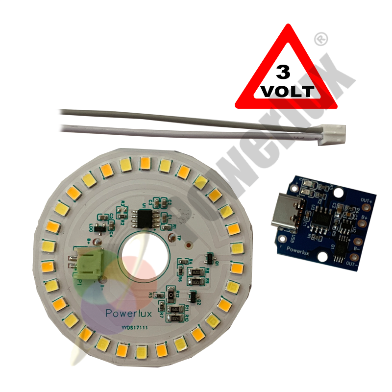 3 Volt 3 RENK Type-C Soketli Dokunmatik Led Modül