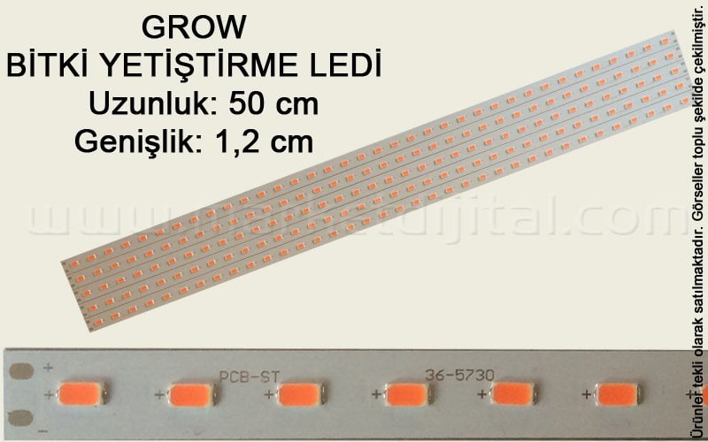 GROW LED 18 Watt 5630 Chip 36 Led (BİTKİ YETİŞTİRME LEDİ) Full Spectrum