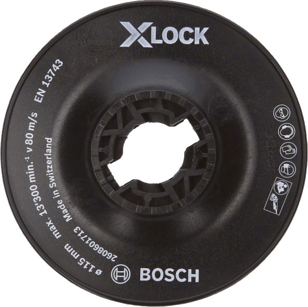 Bosch - X-LOCK - 115 mm Fiber Disk Sert Taban 2608601713