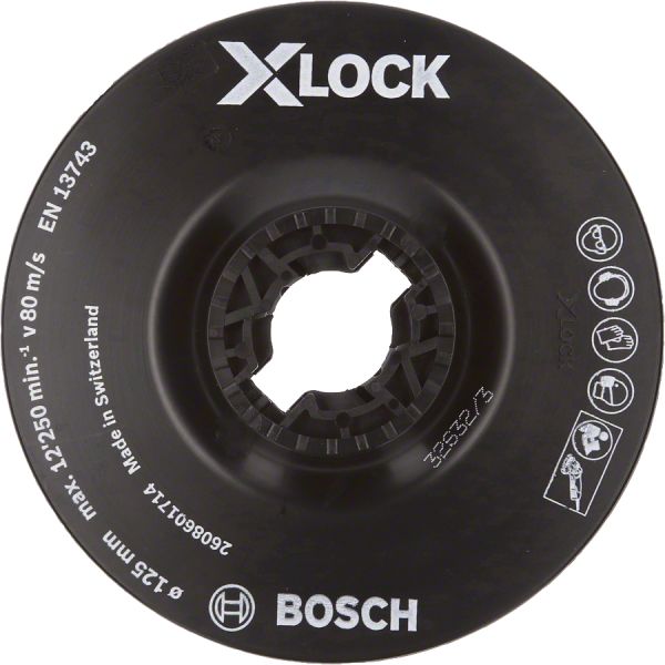 Bosch - X-LOCK - 125 mm Fiber Disk Yumuşak Taban 2608601714