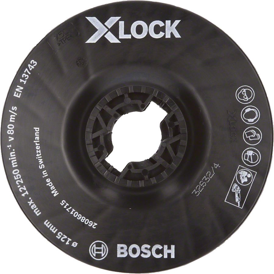 Bosch - X-LOCK - 125 mm Fiber Disk Orta Sertlikte Taban 2608601715