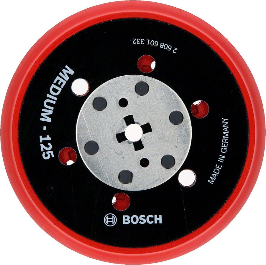 Bosch - 125 mm 5 16'' Çok Delikli Zımpara Tabanı Orta 2608601332