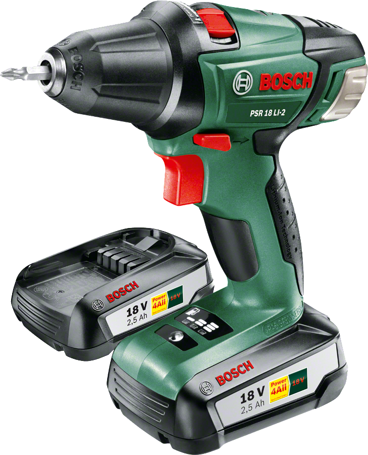 Bosch PSR 18 LI-2  Akülü Vidalama Makinesi - Çift Akülü 0.603.973.30H