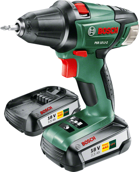 Bosch PSR 18 LI-2  Akülü Vidalama Makinesi - Çift Akülü 0.603.973.30H