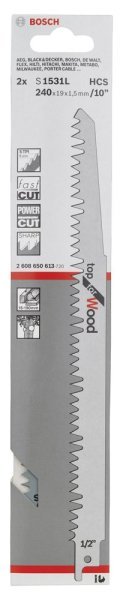 Bosch - Top Serisi Ahşap için Panter Testere Bıçağı S 1531 L - 2'li 2608650613