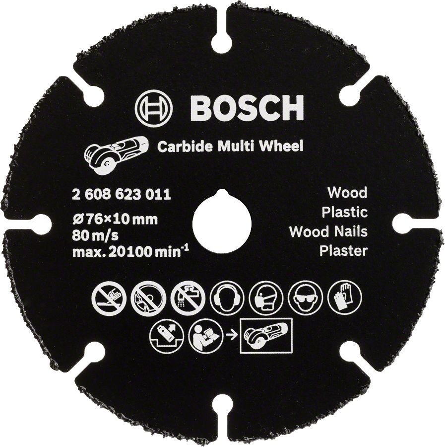 Bosch - Carbide Multi Wheel 76 mm (Çok Amaçlı Kesici) 2608623011