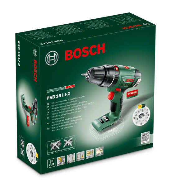 Bosch PSB 18 LI-2 Akülü Darbeli Delme Vidalama Makinesi (Baretool) 0.603.982.302