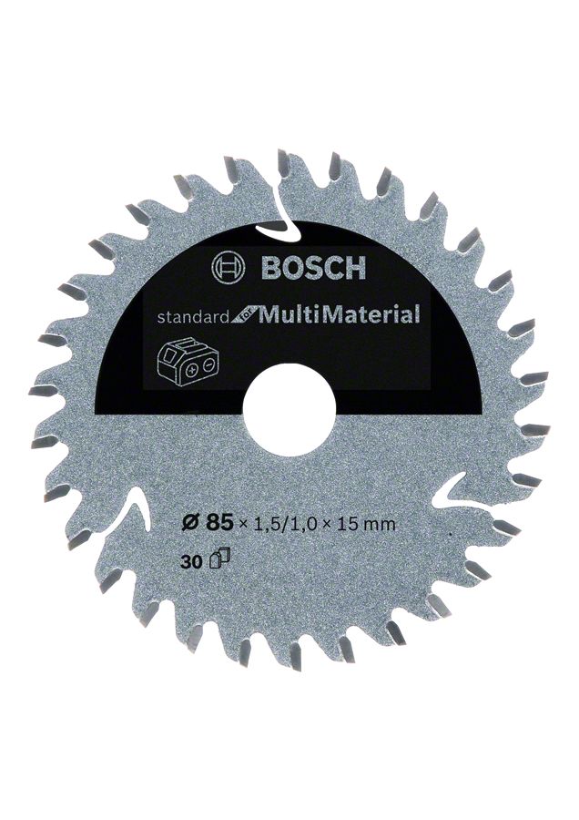 Bosch - Standard for Serisi Çoklu Malzeme için Akülü Daire Testere Bıçağı 85*15 mm 30 Diş 2608837752