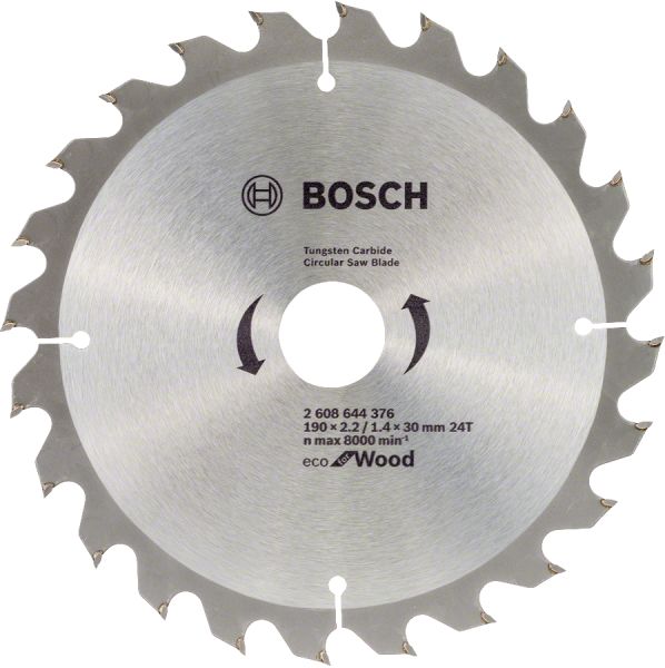 Bosch - Ekonomik Seri 190*30 mm 24 Diş 10'lu  Daire Testere Bıçağı 2608644613