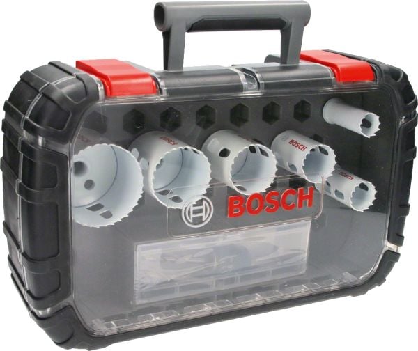 Bosch - Yeni Progressor Serisi Delik Açma Testeresi (Panç) Seti 9 Parça Ø 22-29-35-44-51-64 mm 2608594187