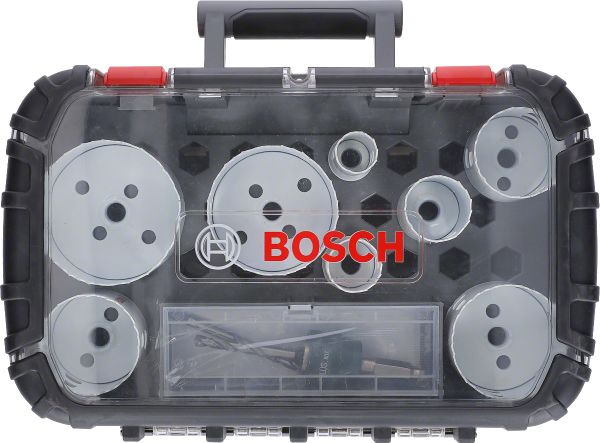Bosch - Yeni Progressor Serisi Delik Açma Testeresi (Panç) Seti 11 Parça Ø 25-32-40-54-60-68-76-86 mm 2608594194