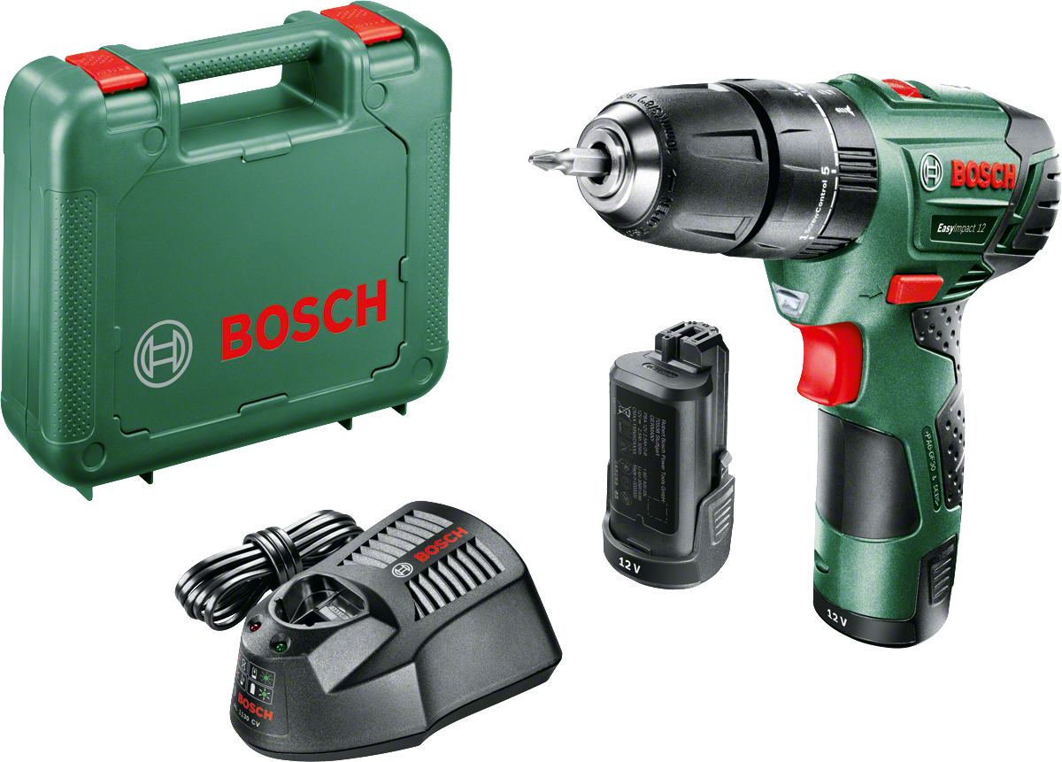 Bosch Easy Impact 12 Darbeli Matkap 2,5 AH (Çift Akü) 0.603.983.90E