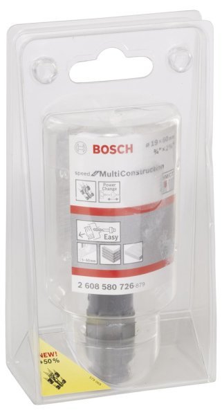 Bosch - Speed Serisi Çoklu Malzeme için Delik Açma Testeresi (Panç) 19 mm 2608580726