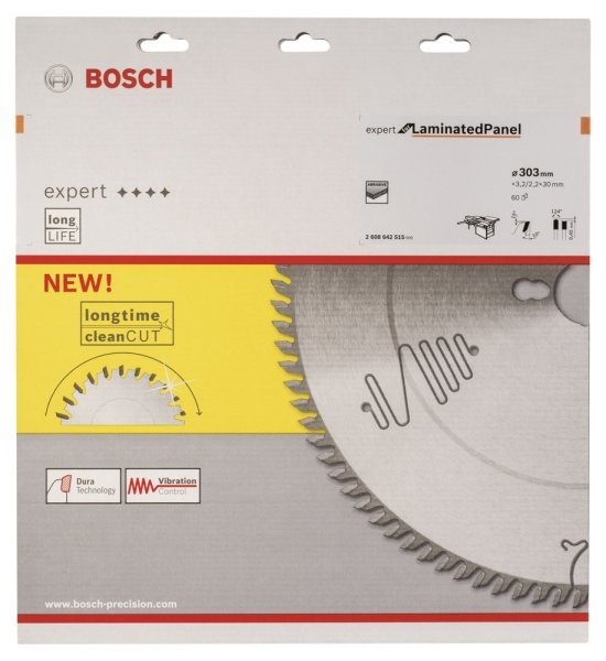 Bosch - Expert Serisi Lamine Panel için Daire Testere Bıçağı 303*30 mm 60 Diş 2608642515