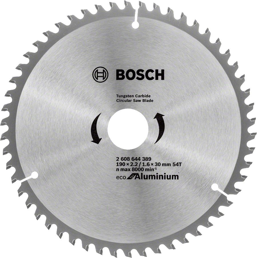 Bosch - Optiline Eco Serisi Alüminyum için Daire Testere Bıçağı 190*30 54 Diş 2608644389