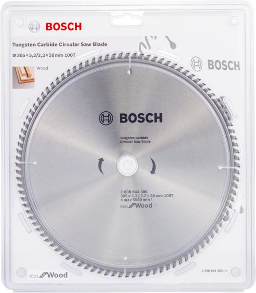 Bosch - Optiline Eco Serisi Ahşap için Daire Testere Bıçağı 305*30 100 Diş 2608644386