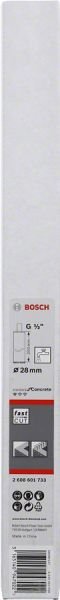Bosch - Standard Seri Beton İçin 1 2'' Girişli Sulu Elmas Karot Ucu 28mm 2608601733
