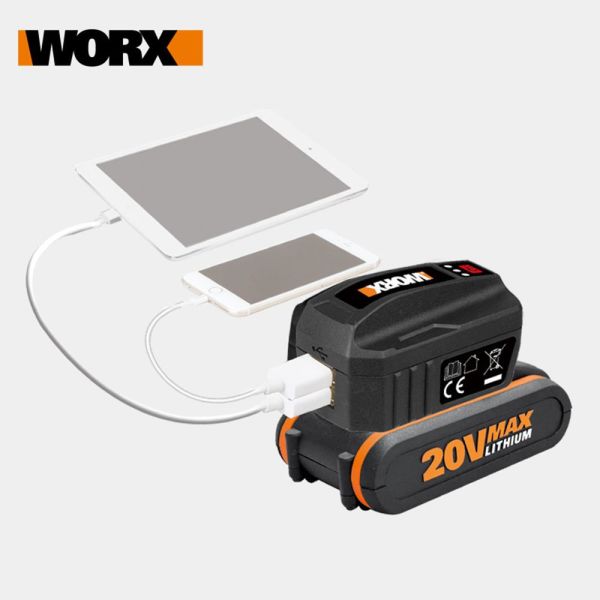 WORX WA4009 20Volt 2A Çift Çıkışlı USB Port (Akü Dahil Değildir)