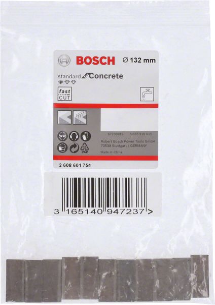 Bosch - Standard Seri Sulu Elmas Karot Ucu Segmanı 132mm 1 1 4'' 11'li 2608601754