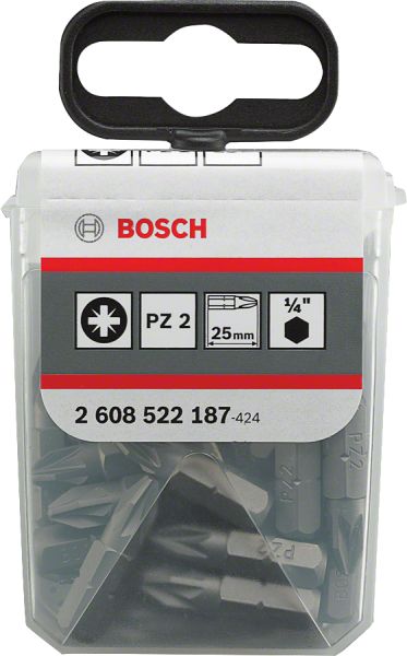 Bosch - PZ2*25 mm 25'li TicTac Kutu 2608522187