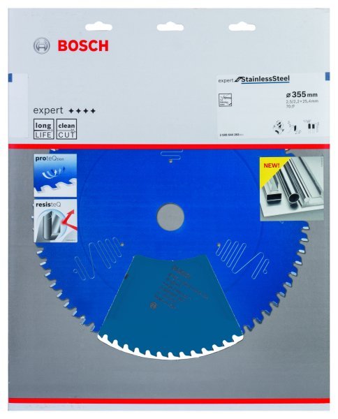 Bosch - Expert Serisi Paslanmaz Çelik için Daire Testere Bıçağı 355*25,4 mm 70 Diş 2608644283
