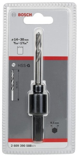 Bosch - Altıgen Şaftlı 14-30 mm Pançlar İçin Adaptör, Anahtar Ağzı 9,52 mm 2609390588
