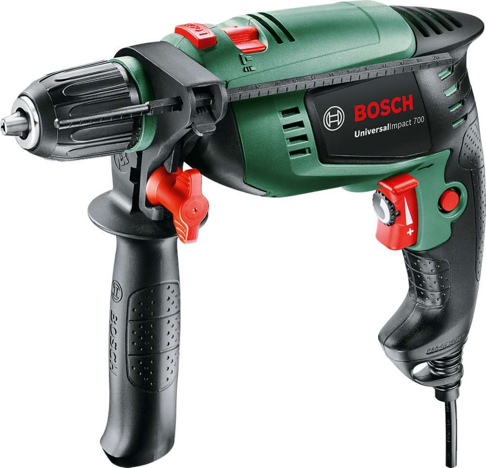 Bosch UniversalImpact 700 Darbeli Matkap + 19 Parça Set