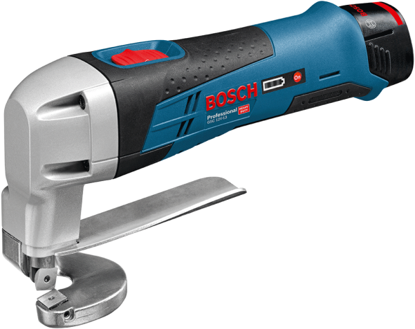 Bosch GSC 12V-13 2 Ah Çift Akülü Sac Kesme Makinesi - L-boxx Çantalı 0601926108