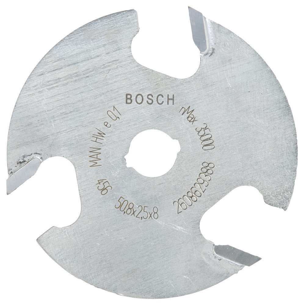 Bosch - Expert Serisi Ahşap İçin Üç Bıçaklı, Sert Metal Diskli Kanal Freze 8*50,8*2,5 mm 2608629388