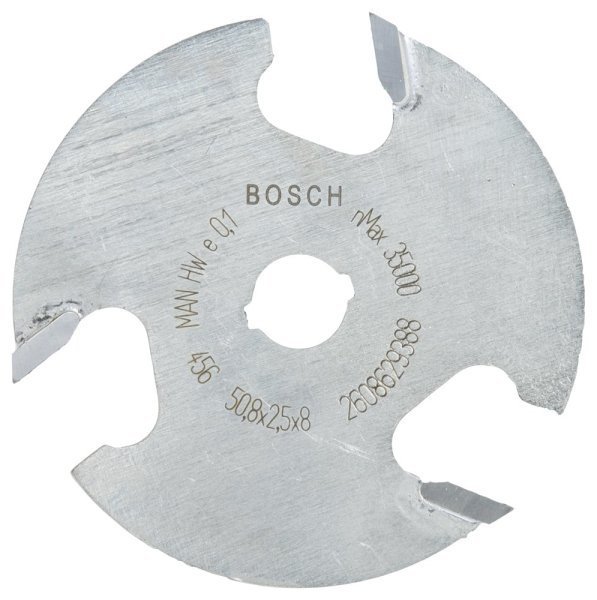 Bosch - Expert Serisi Ahşap İçin Üç Bıçaklı, Sert Metal Diskli Kanal Freze 8*50,8*2,5 mm 2608629388
