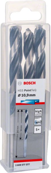 Bosch - HSS-PointeQ Metal Matkap Ucu 10,9 mm 5'li 2608577277