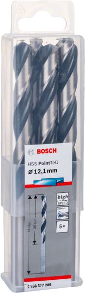 Bosch - HSS-PointeQ Metal Matkap Ucu 12,1 mm 5'li 2608577289