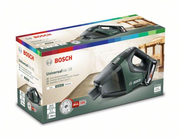 Bosch UniversalVac 18 (1x2,5Ah) Tek Akülü