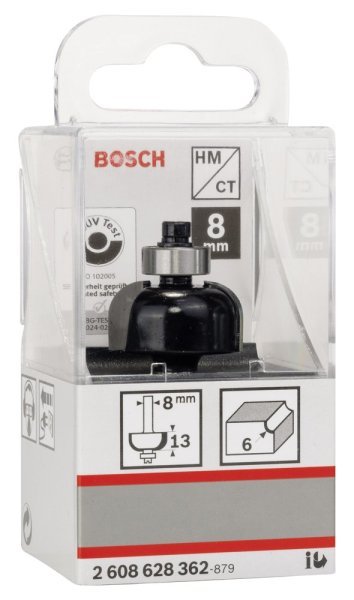 Bosch - Standard Seri Ahşap İçin Çift Kesicili Sert Metal Kordon Bıçağı 8*24,7*53*6 mm 2608628362