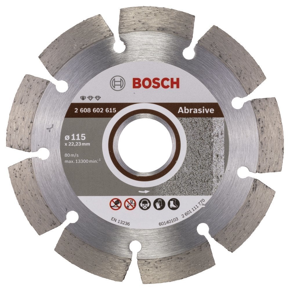 Bosch - Standard Seri Aşındırıcı Malzemeler İçin Elmas Kesme Diski 115 mm 2608602615