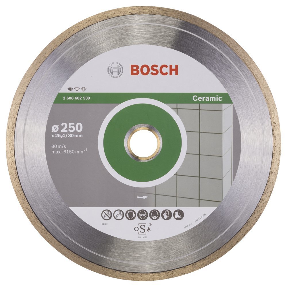 Bosch - Standard Seri Seramik İçin Elmas Kesme Diski 250 mm 2608602539