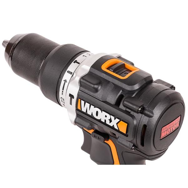 WORX WX352 20Volt/2.0Ah Li-ion Çift Akülü Kömürsüz Profesyonel Şarjlı Darbeli Matkap