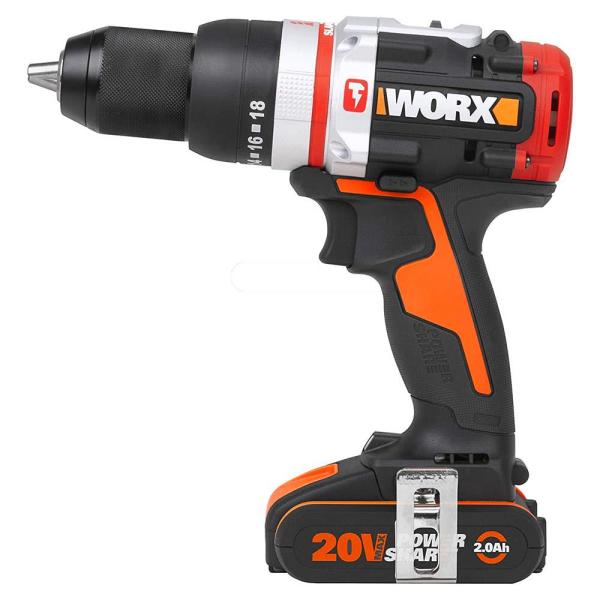 WORX WX354 20Volt/2.0Ah Li-ion Çift Akülü Kömürsüz Profesyonel Darbeli Şarjlı Matkap