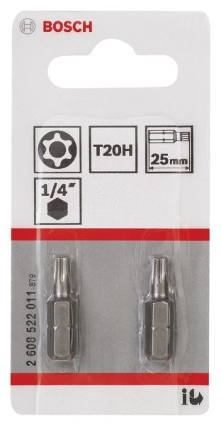 Bosch - Extra Hard Serisi Security-Torx® Vidalama Ucu T20H*25 mm 2li 2608522011