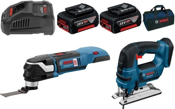 Bosch GOP 18V-28 Kesici + GST 18V Dekupaj  PRO-MİX MEGA SET