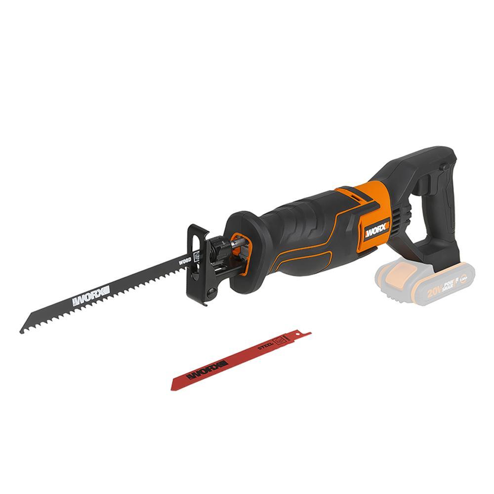 WORX WX500.9 20Volt Profesyonel Tilki Kuyruğu Testere (Akü Dahil Değildir)