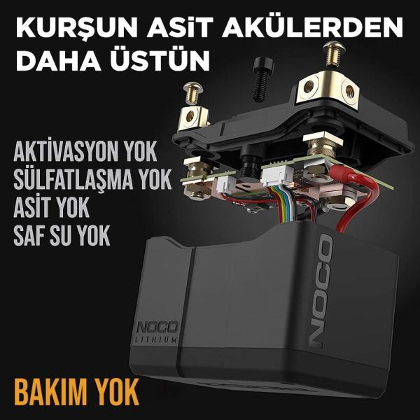 NOCO NLP5 12V 2Ah. 26Wh Li-ion Motosiklet Aküsü CCA 250A LiFeP04